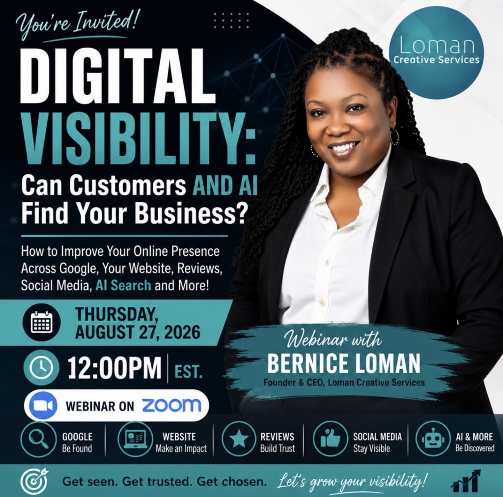 DIGITAL VISIBILITY: Can Customers AND AI Find Your Business? WEBINAR